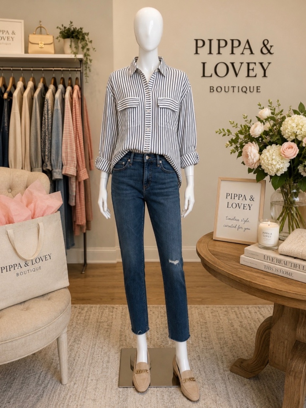 rag & bone Light Wash Raw Hem Cropped Jeans | Size 27 | Designer Denim